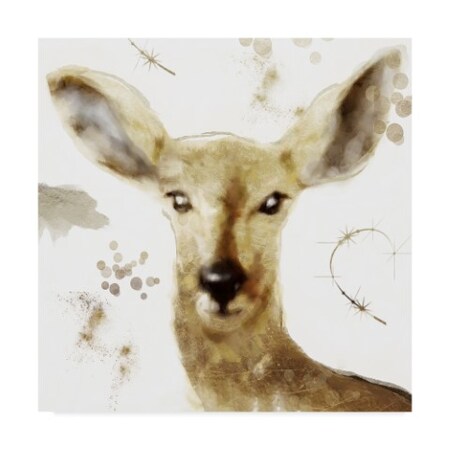 Color Bakery 'Golden Forest Deer' Canvas Art,24x24